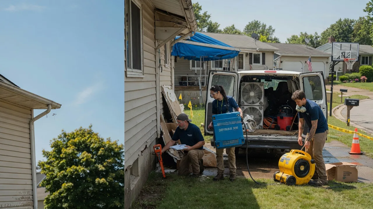 Ceiling Leak Cleanup in East Troy, WI near me